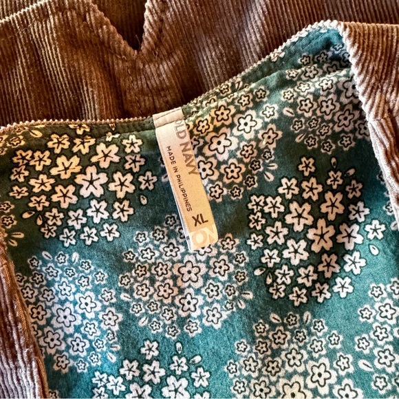 Grey / taupe 100% cotton corduroy Old Navy vest XL - Picture 8 of 12